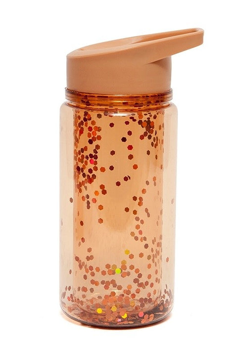 Dricksflaska, Brons glitter - 300 ml.